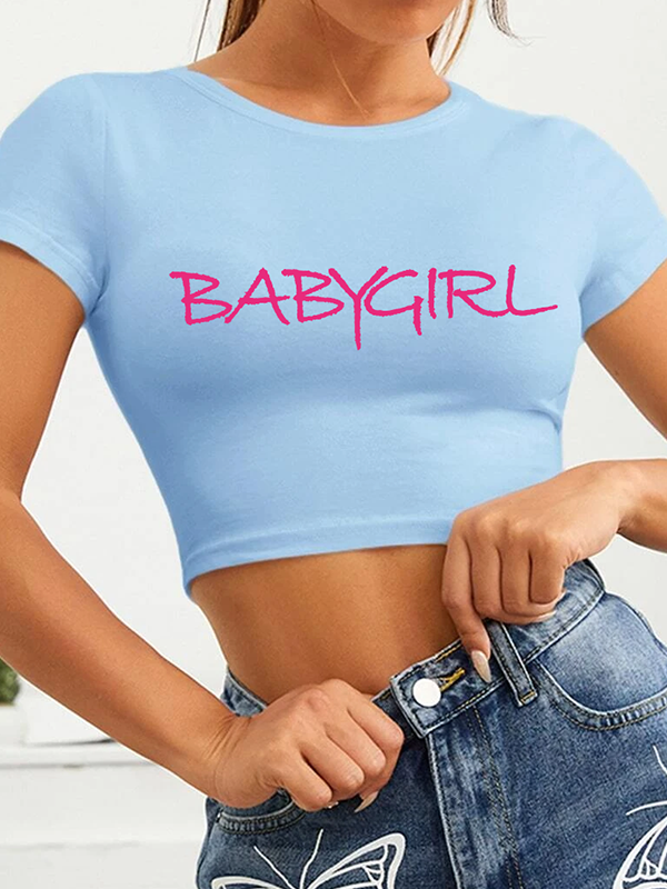 Crop Babydoll T-shirt (4 Different Graphic Choices)