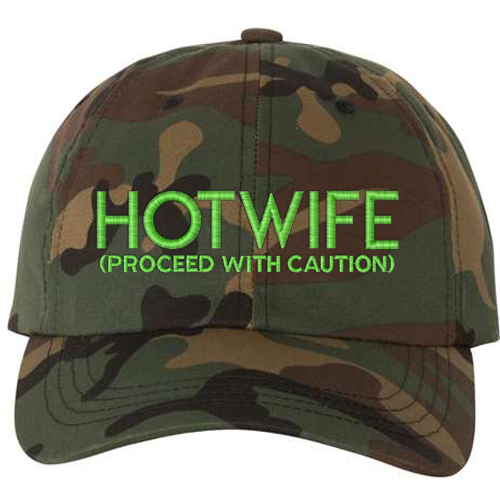 Hotwife Hat - Camo w/Green