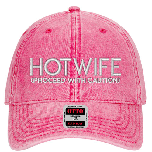 Hotwife Hat – Pink  w/White