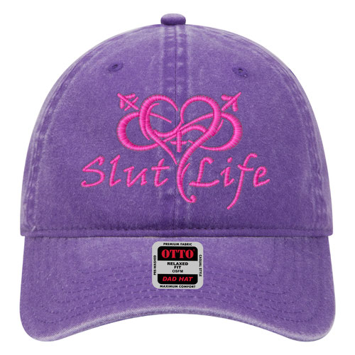 Slut Life Hat – Purple w/Pink