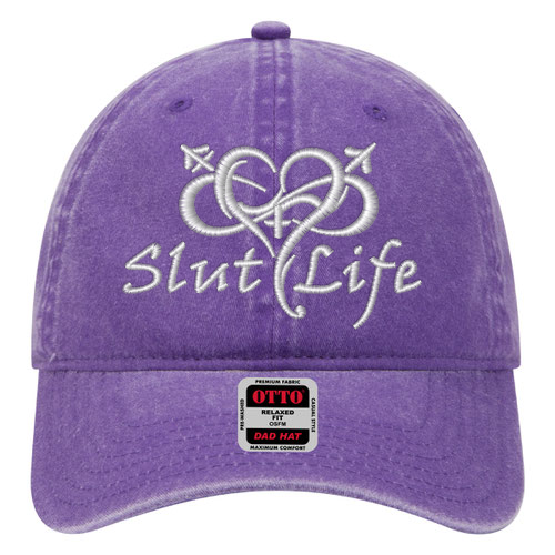 Slut Life Hat – Purple w/White