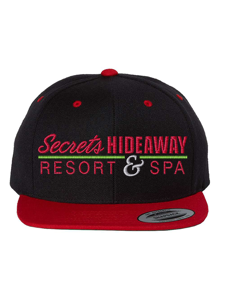 Secrets Hideaway Hat - Black/Red